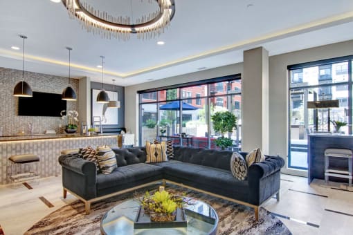 Gatsby Clubhouse Lounge, Minneapolis apartments for rent, Dean Weidner Foundation