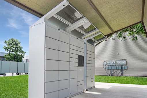 Package lockers for resident deliveries – Borders Apartments Brownsville TX