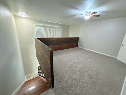 Large loft bedroom at Sierra Ranch Apartments in San Antonio, TX.