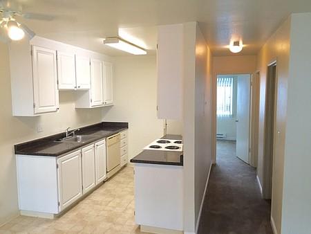 Kitchen and hallway