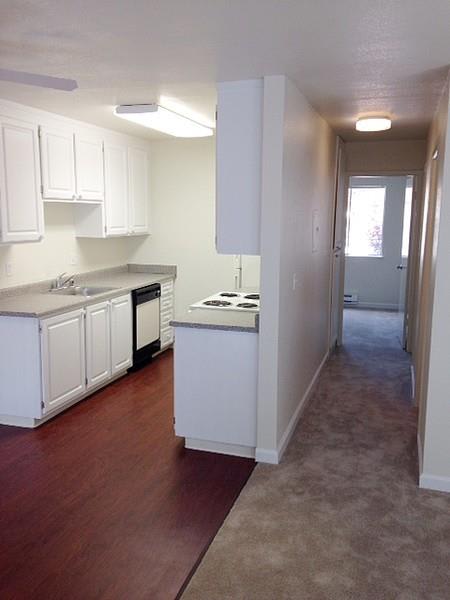 Kitchen and hallway