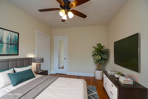 Furnished Bedroom at Heights Collection Apartments, Ohio