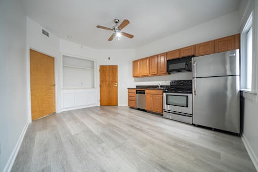 Modern Cooking Area at Tremont Terraces Apartments, Cleveland, Ohio