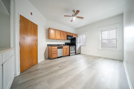 Open Plan Kitchen at Tremont Terraces Apartments, Cleveland, 44113