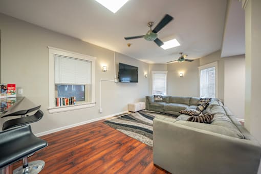 Spacious Living Room at Tremont Terraces Apartments, Cleveland, OH