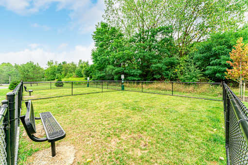 Fenced dog park at Renova of Brunswick Apartments, Brunswick, OH