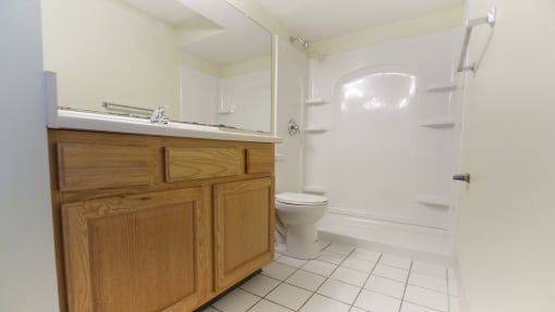 Luxurious Bathrooms at River Run Apartments, Warren, OH
