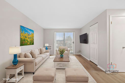 Example of fully furnished living room.