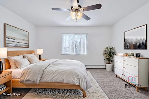Staged example of Wynwood bedroom