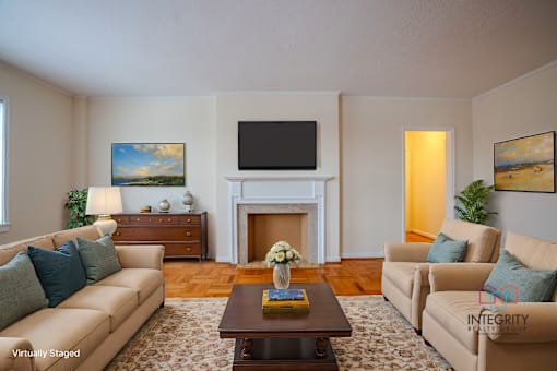 Living Room With TV at Shaker Collection, Cleveland