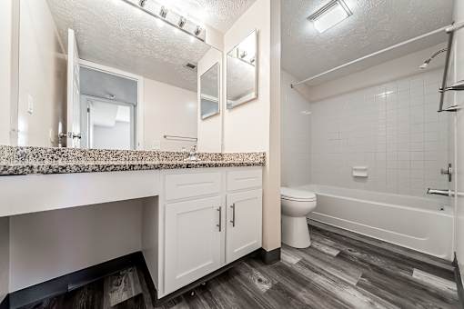 Updated bathroom option at Hunt Club Apartments, Copley, OH, 44321
