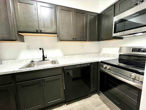 Kitchen Space at Renova of Brunswick Apartments, Brunswick, OH, 44212