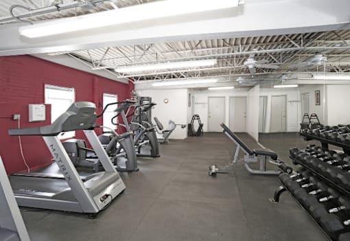 Fitness Center at Heights Collection Apartments, Cleveland Heights
