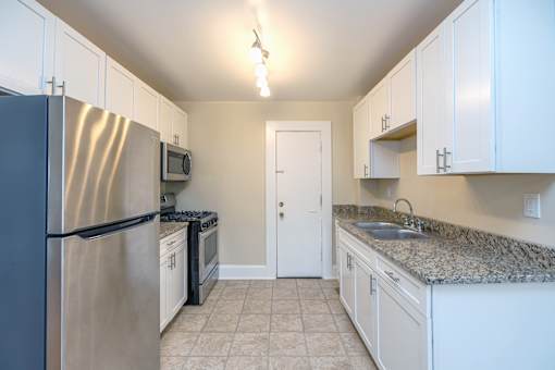 Renovated Kitchen at Heights Collection Apartments, Cleveland Heights, Ohio