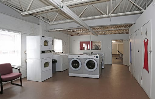 Laundry Room at Heights Collection Apartments, Cleveland Heights, Ohio