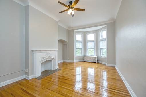 Updated Living Room at Heights Collection Apartments, Cleveland Heights, OH 44106