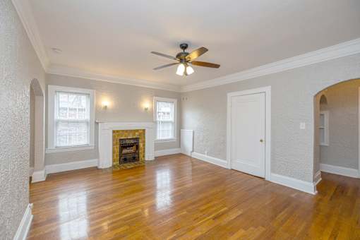Unfurnished Living Room at Heights Collection Apartments, Cleveland Heights 44106