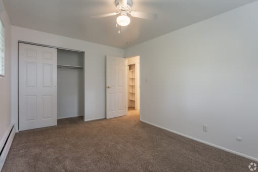 bedroom with closet at Ryan Place Apartments, Integrity Realty, Kent, 44240