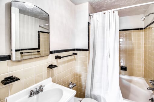 Bathroom With Bathtub at Shaker Collection  Apartments, Integrity Realty, Cleveland