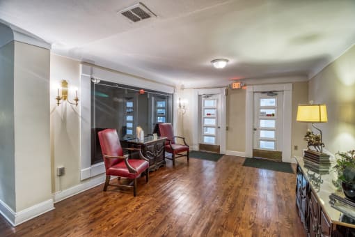Contemporary Lobby Area at Shaker Collection  Apartments, Integrity Realty, Cleveland, OH