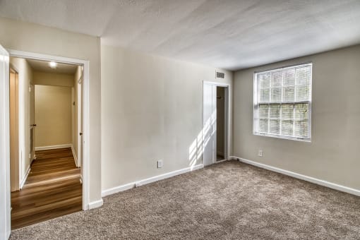 Carpeted Bedroom at Shaker Collection  Apartments, Integrity Realty, Cleveland