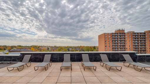 Shaker House Roof Deck at Shaker Collection  Apartments, Integrity Realty, Ohio, 44120