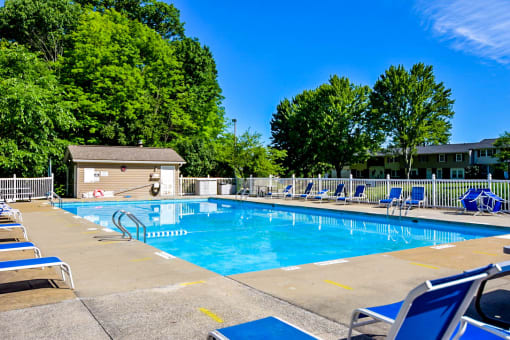 Resort Style Pool at Huntington Hills Townhomes, Integrity Realty, Stow, OH, 44224