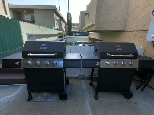 Outdoor barbeques at Tilden 2 Apartments.