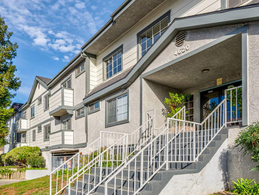 Entrance to Tilden Oaks Apartments.