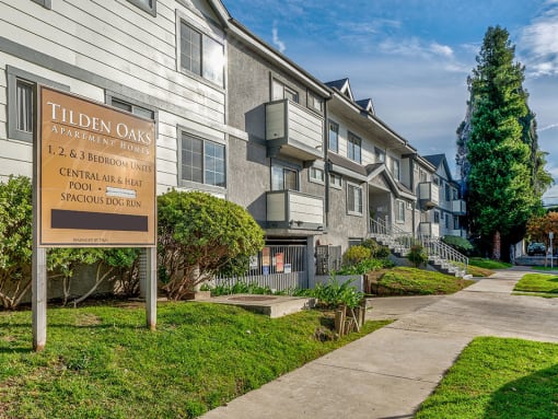 Street view of Tilden Oaks Apartments.