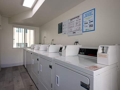 Clean and well-maintained laundry room.