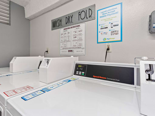 Clean and well maintained on-site laundry rooms.