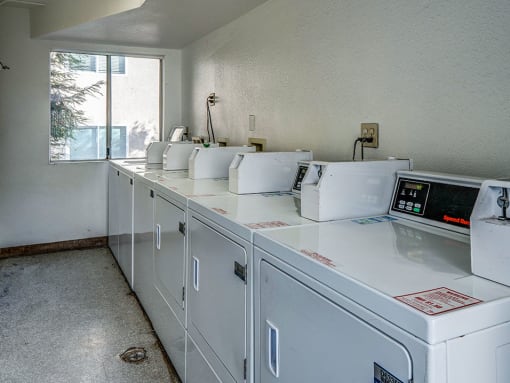 Clean and well-maintained laundry room.