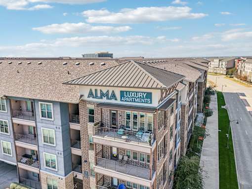 A view of Alma Luxury Apartments from above.
