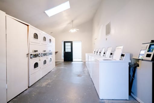 the laundry room is clean and ready for us to use