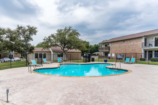 our apartments have a resort style swimming pool