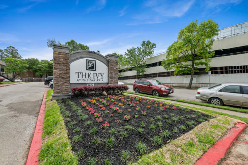 Welcoming Property Signage at The Ivy at Galleria, Texas