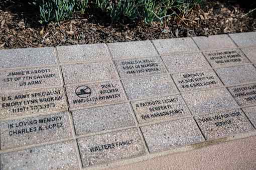 A memorial plaque with names and details of military personnel.