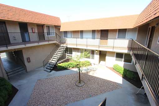 Residential Courtyard at Loma Linda Prospect Apartments, Loma Linda