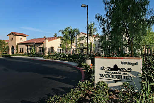 The entrance to The Acre at Woodbury, a residential community.