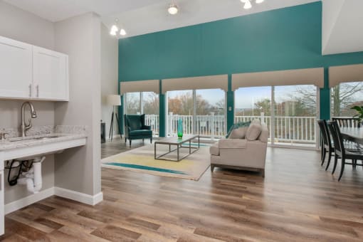 Lounge Area at South Winds Apartments, Fall River, MA, 02720