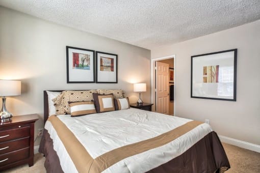 Master Bedroom at Middletown Brooke Apartments, Connecticut, 06457