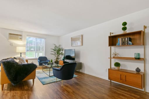 Living Room at South Winds Apartments, Fall River, 02720