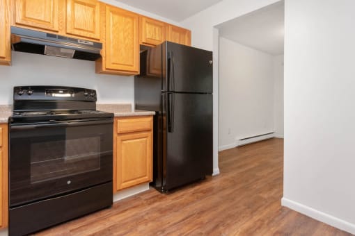Black Appliances at South Winds Apartments, Fall River