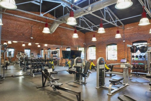 Fitness Center With Updated Equipment at The Tannery, Glastonbury
