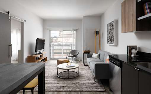 The Scott living room view