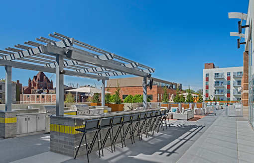 The Scott outdoor grilling area