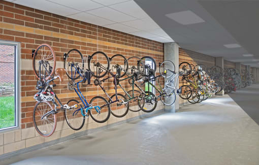 The Scott bike storage