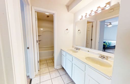 Apt# 109 Bath 2 double sink vanity