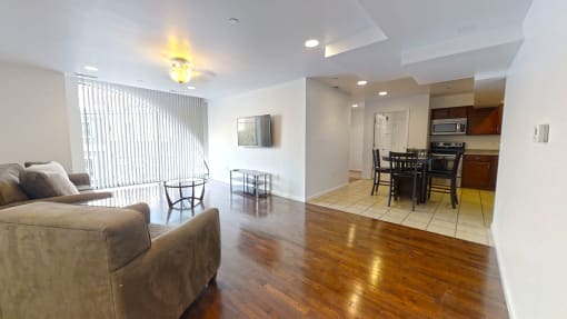 Apt. #M1 Living Room/Dining View